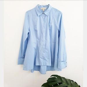 NWT MICHAEL MICHAEL KORS BLUE SHIRT SIZE L